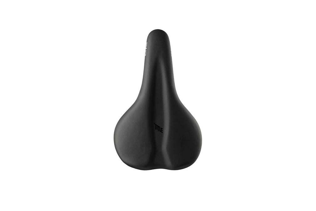 Black Title MTB ES1 Enduro Saddle for bicycle, shown from above