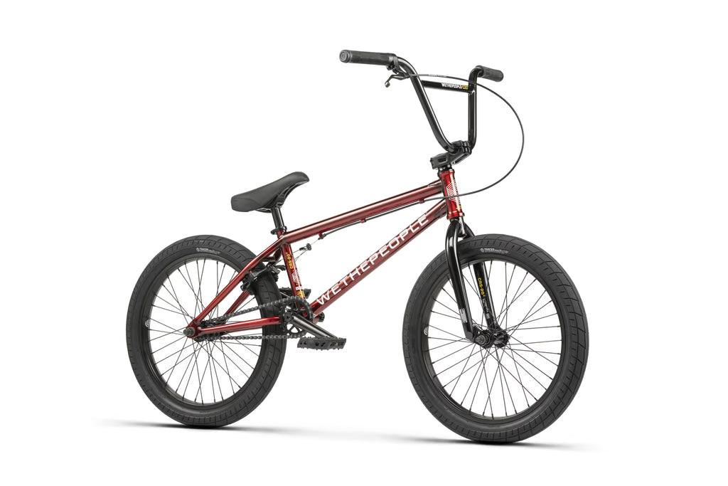  CRS 20 inch BMX bike in Translucent Red, an ideal progression machine for younger riders with a crmo down tube frame and fully sealed hubs