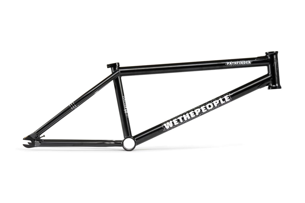 Wethepeople Pathfinder BMX Frame in black with Wethepeople and Pathfinder logos visible