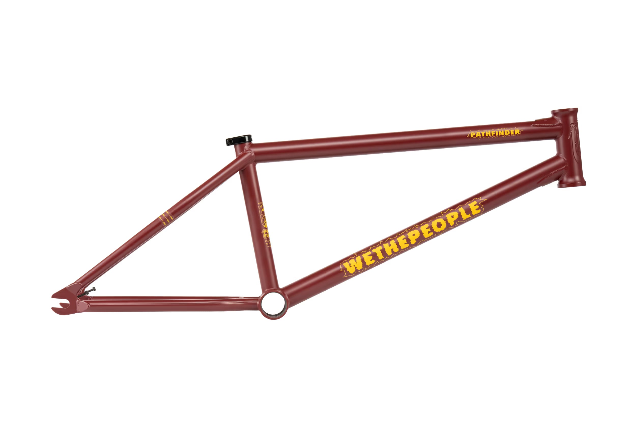 Wethepeople Pathfinder Felix Prangenberg signature BMX frame in matte burgundy