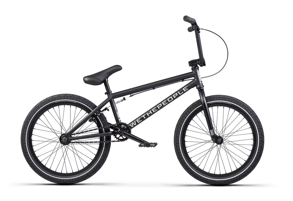 Black BMX bike with 'We The People' branding on a white background