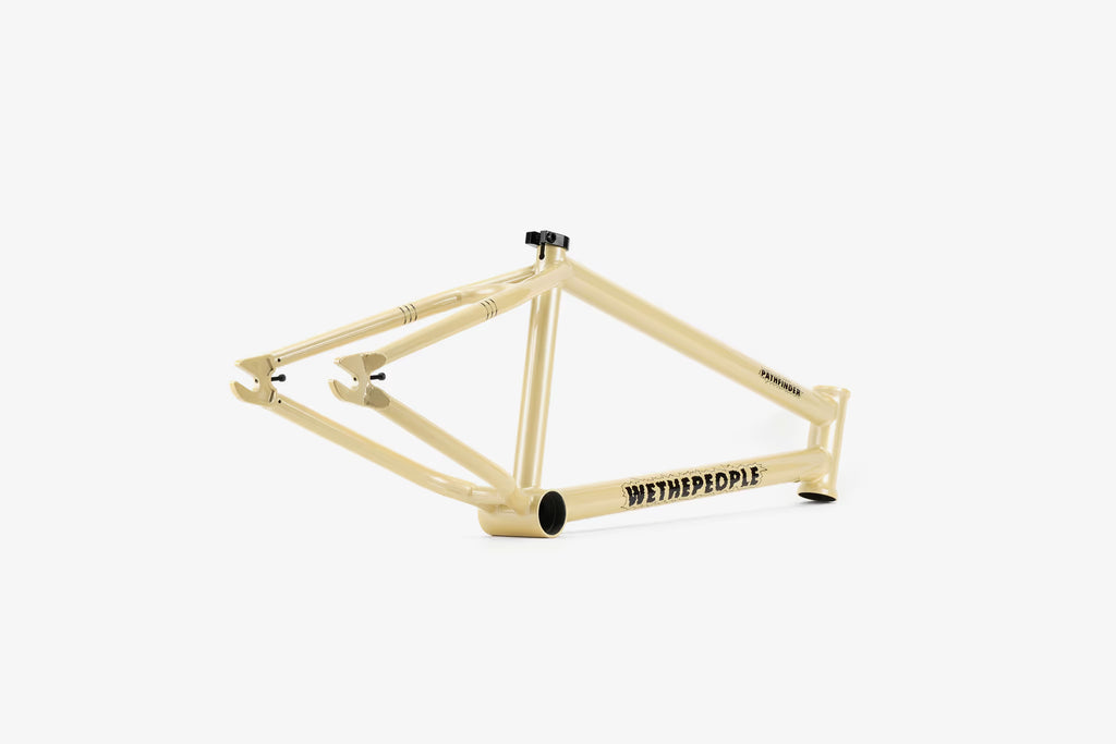 We The People Pathfinder BMX frame in cream soda color