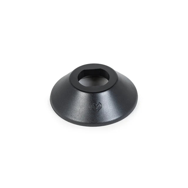 Éclat Viper Rear Hub Guard, black, showing the conical shape and durable nylon/fiberglass material designed for grind protection.