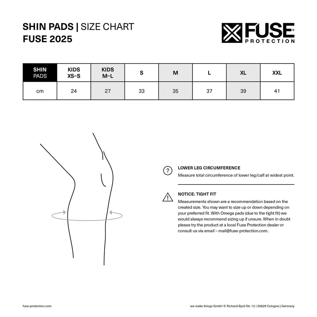 Fuse Alpha Plus Shin Pad Combo