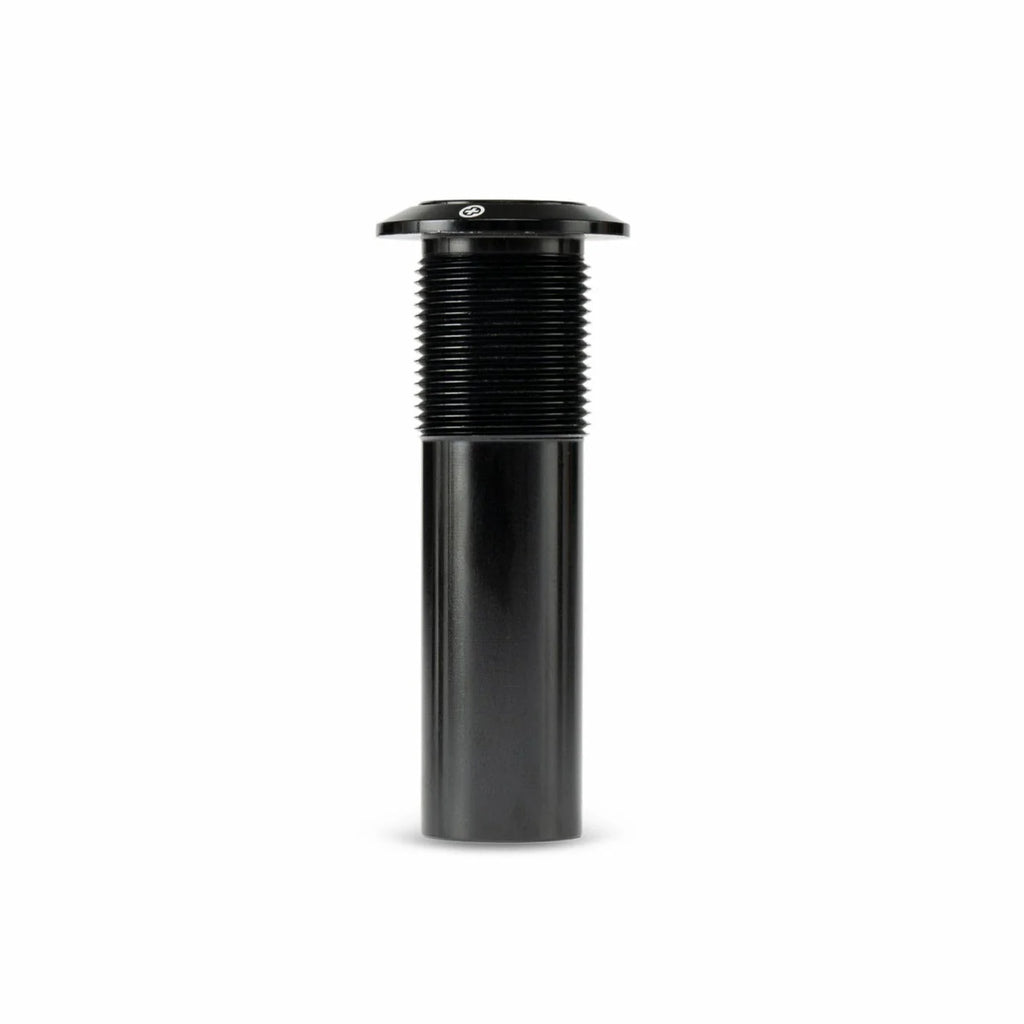 SALTPLUS Bunker Fork Top Bolt, M24 thread, shown straight-on in black, highlighting the long threaded section and the integrated top cap.