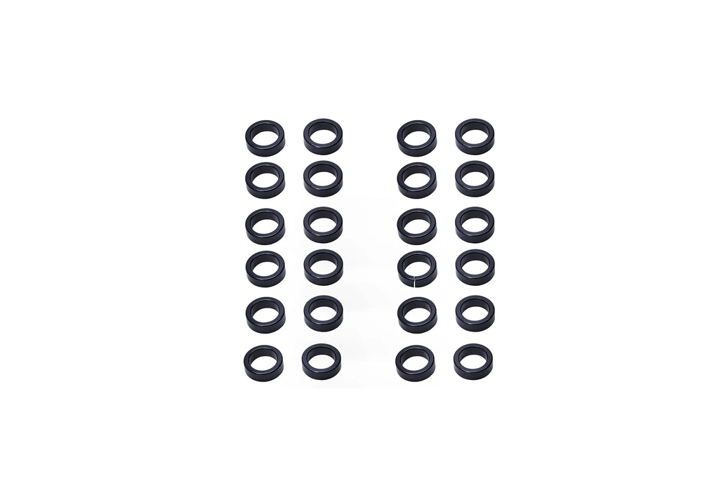 SALT EX Axle Adaptors, bulk pack of twenty (20) individual black bushings, used for 15mm hub compatibility.