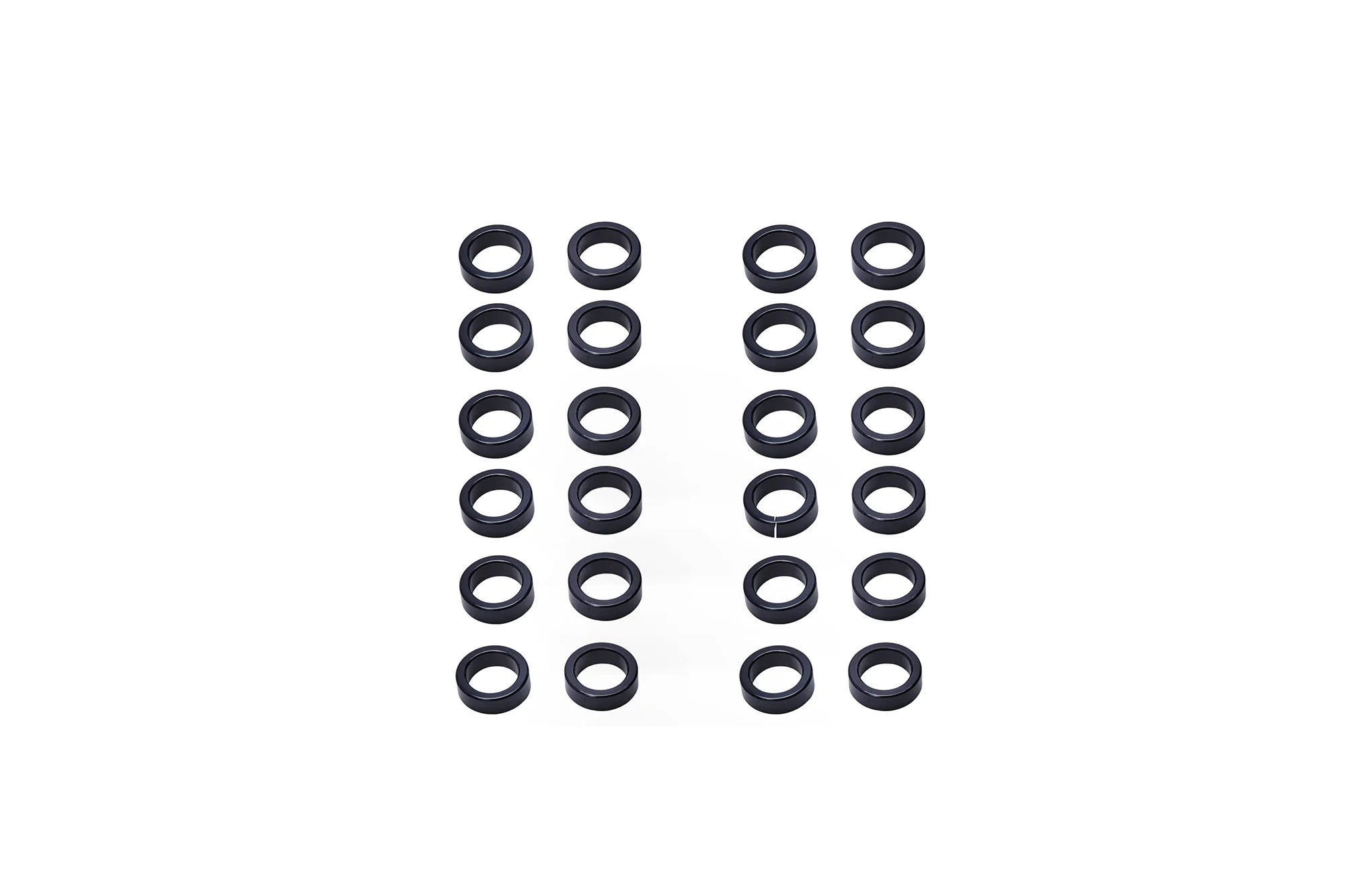 SALT EX Axle Adaptors, bulk pack of twenty (20) individual black bushings, used for 15mm hub compatibility.